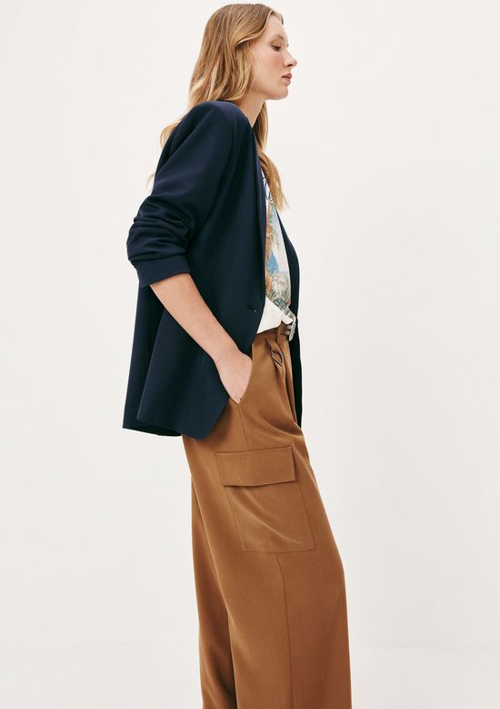 Foto do produto: Calça Feminina Reta Em Peach Touch - Marrom