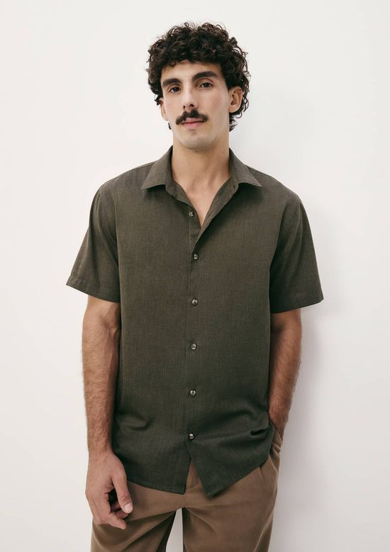 Foto do produto: Camisa Masculina Manga Curta Texturizada - Verde