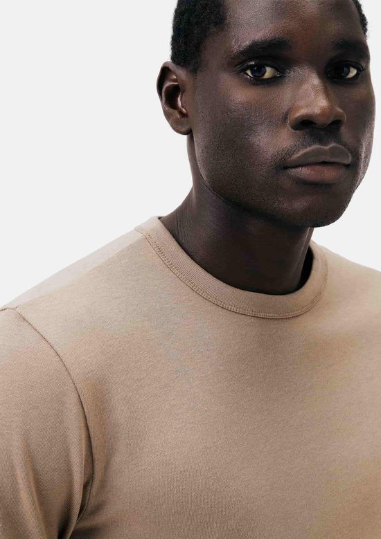 Foto do produto: Camiseta Masculina Manga Longa Em Algodão Peruano - Marrom