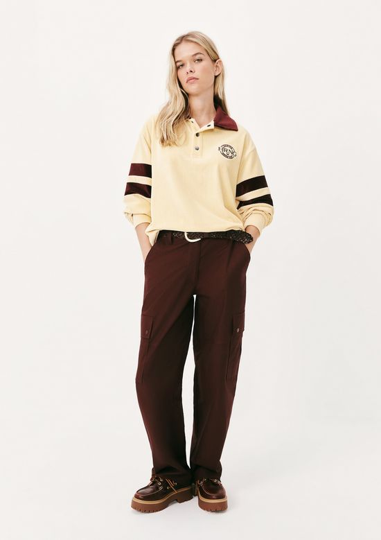 Foto do produto: Calça Feminina Carrot Empapelada - Vinho