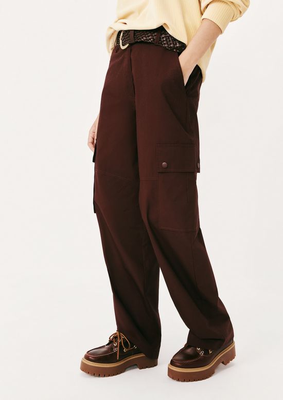 Foto do produto: Calça Feminina Carrot Empapelada - Vinho