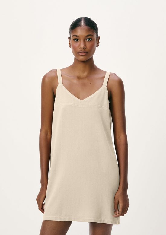 Foto do produto: Vestido Curto Em Viscolinho Estonado - Creme