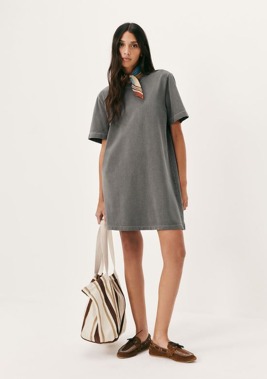 Foto do produto: Vestido Curto Reto Estonado - Preto