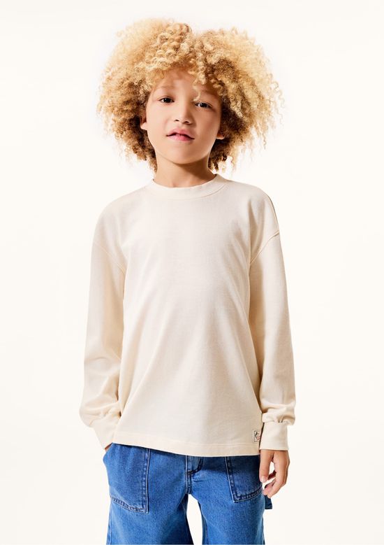 Foto do produto: Camiseta Infantil Menino Comfort Malha Binada - Off white