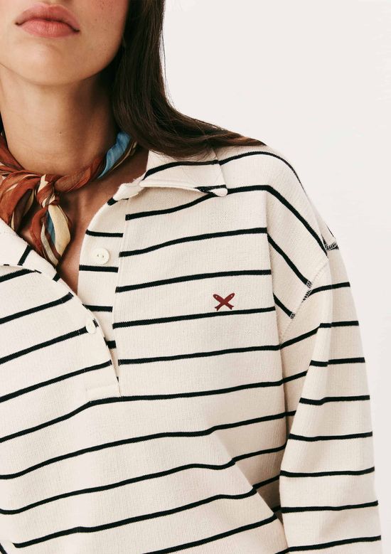 Foto do produto: Blusão Feminino Moletom Polo Fio Tinto - Creme