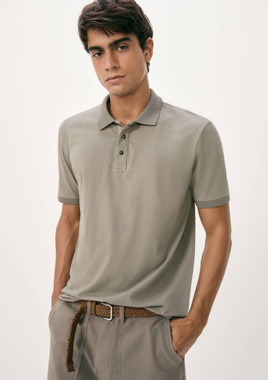 Foto do produto: Camisa Polo Masculina Malha Sarjada - Verde