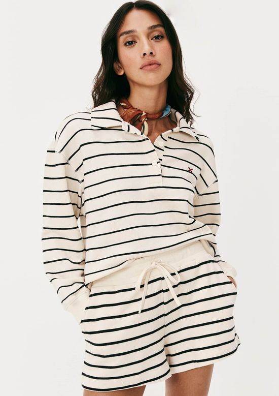 Foto do produto: Blusão Feminino Moletom Polo Fio Tinto - Creme