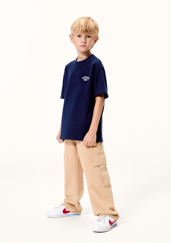 Foto do produto: Calça Infantil Menino Cargo Em Sarja - Bege