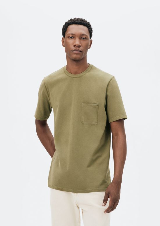 Foto do produto: Camiseta Básica Masculina Manga Curta Texturizada Brisa - Verde