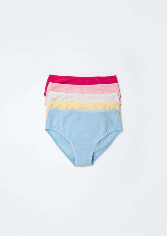 Foto do produto: Kit Com 5 Calcinhas Infantil - Multicolorido