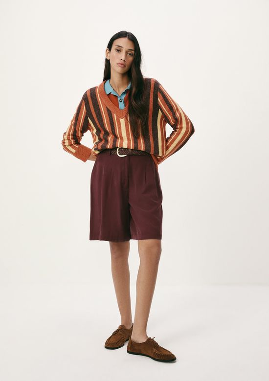 Foto do produto: Blusão Feminino Oversized Em Tricô - Marrom