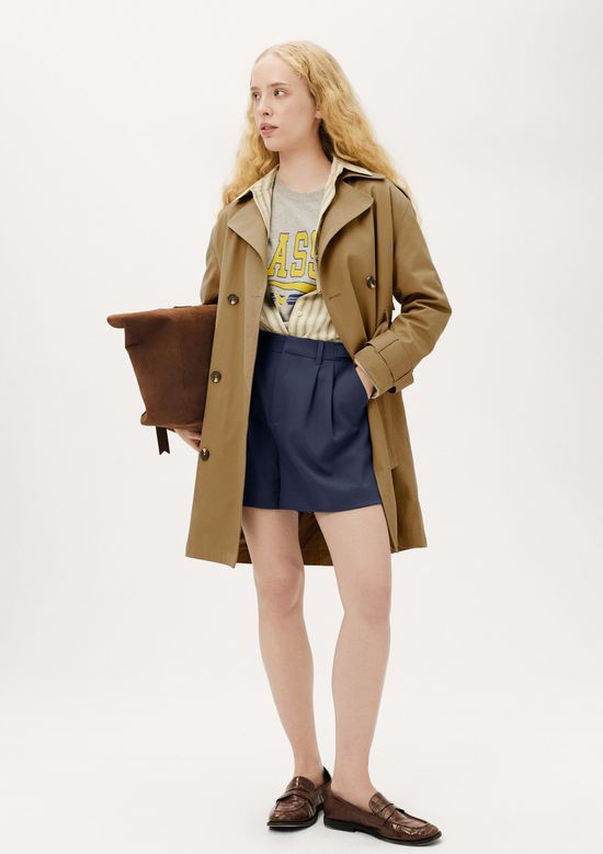 Foto do produto: Shorts Feminino Em Alfaiataria - Azul