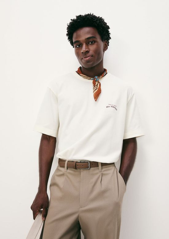 Foto do produto: Camiseta Masculina Relaxed Manga Curta - Nude