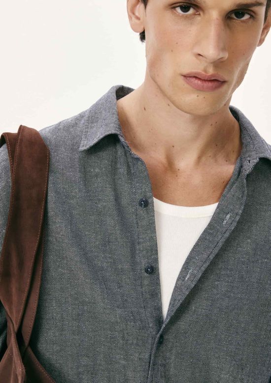 Foto do produto: Camisa Masculina Regular Manga Longa - Azul