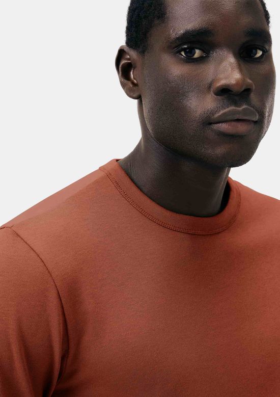 Foto do produto: Camiseta Masculina Manga Longa Em Algodão Peruano - Marsala