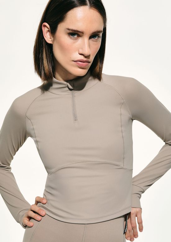 Foto do produto: Jaqueta Feminina Gola Alta Hering Sports + FRNC - Cinza