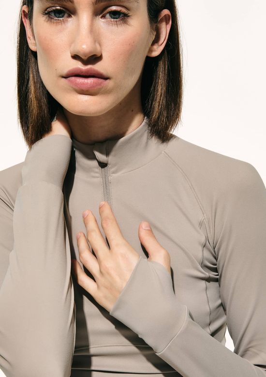 Foto do produto: Jaqueta Feminina Gola Alta Hering Sports + FRNC - Cinza