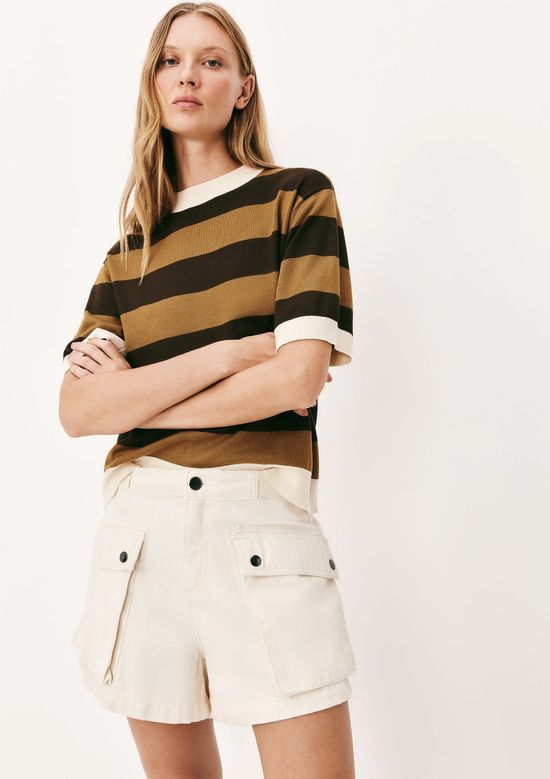 Foto do produto: Shorts Feminino Em Sarja Amaciada - Off white