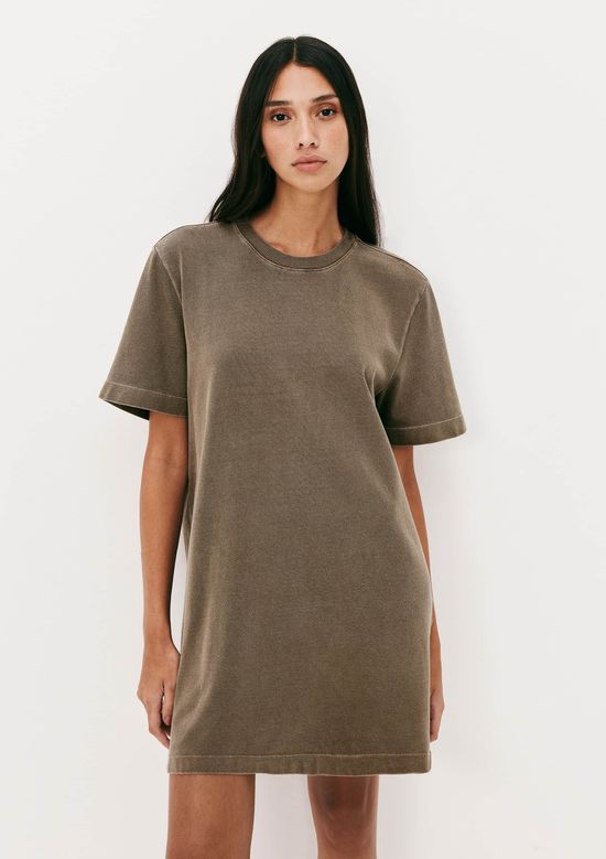 Foto do produto: Vestido Curto Reto Estonado - Marrom