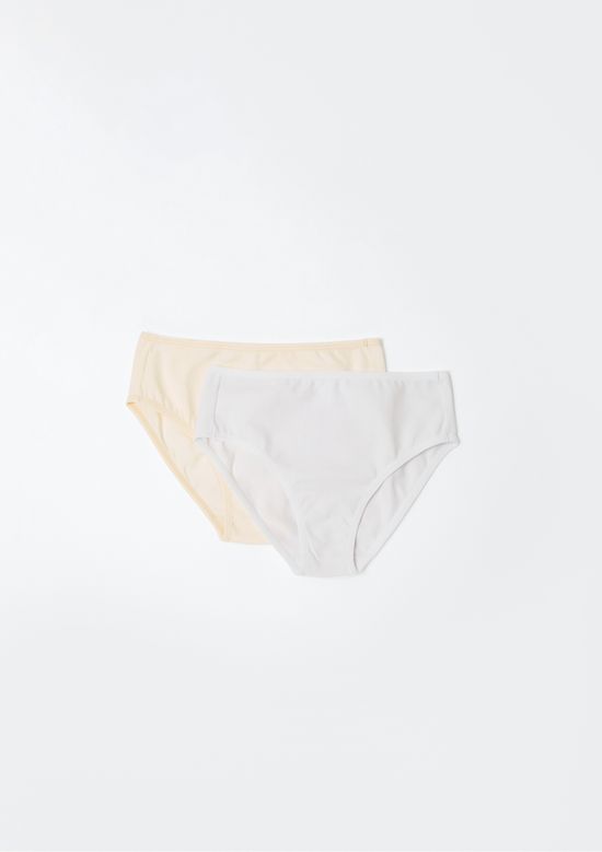 Foto do produto: Kit Com 2 Calcinhas Infantil Em Ribana - Multicolorido