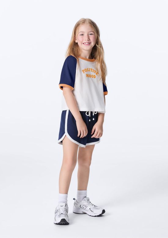 Foto do produto: Shorts Infantil Menina Runner - Azul