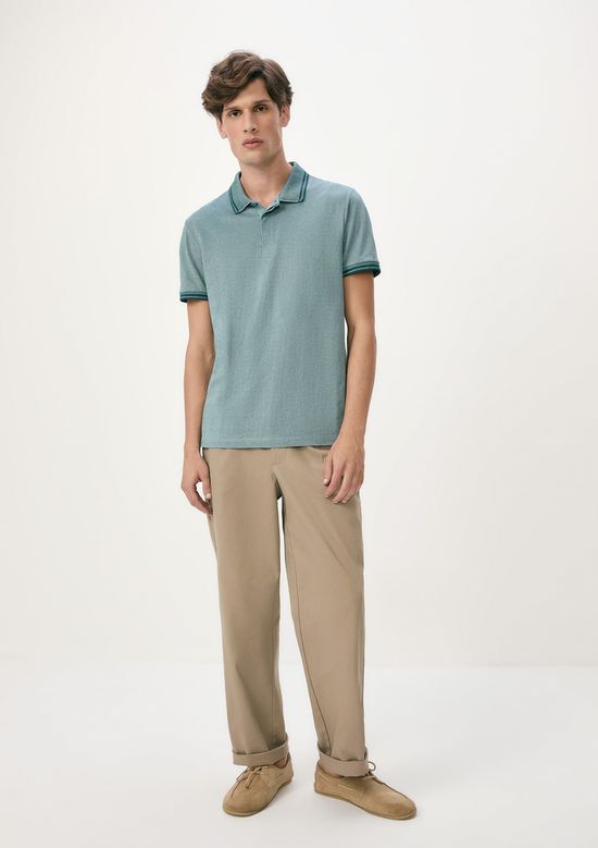 Foto do produto: Camisa Polo Masculina Manga Curta Em Piquet - Verde