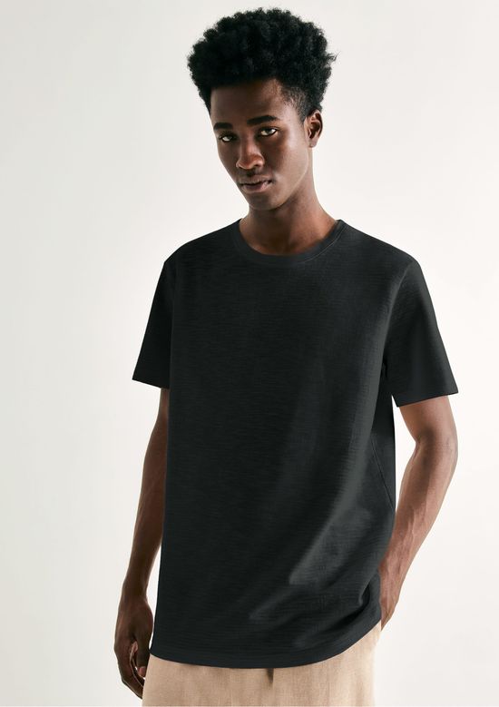 Foto do produto: Camiseta Masculina Texturizada Regular - Preto