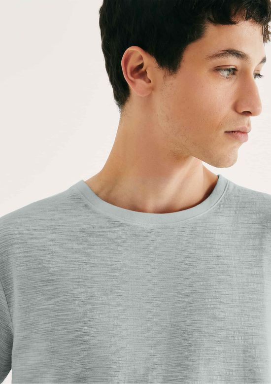 Foto do produto: Camiseta Masculina Texturizada Regular - Azul