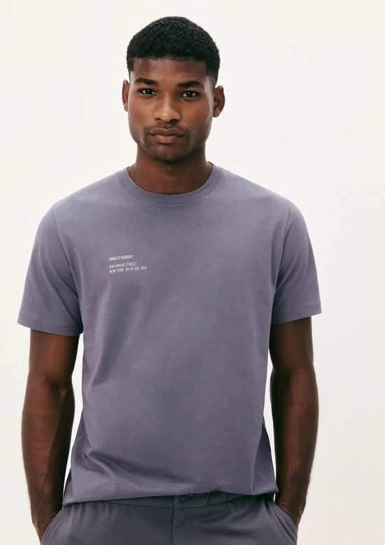 Foto do produto: Camiseta Masculina Manga Curta Com Estampa - Cinza