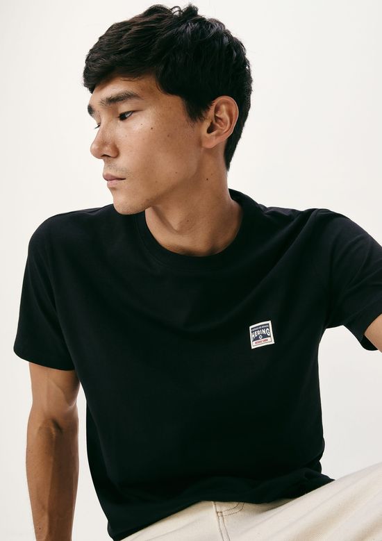 Foto do produto: Camiseta Masculina Manga Curta Com Estampa - Preto