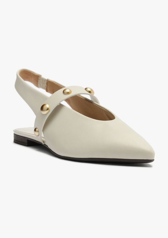 Foto do produto: Sapatilha Slingback Tachas - Creme