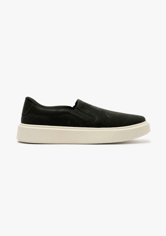 Foto do produto: Tênis Masculino Slip On Couro - Preto