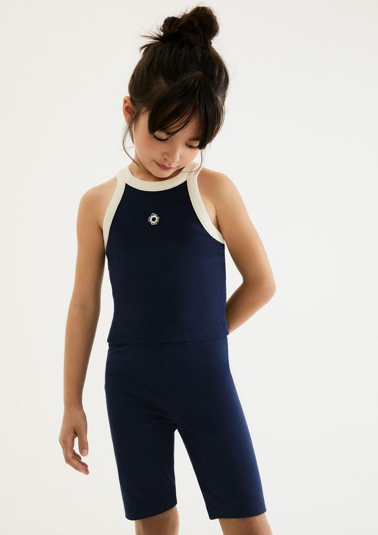 Foto do produto: Bermuda Básica Infantil Menina Ciclista - Azul