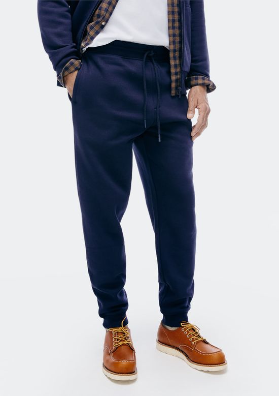Foto do produto: Calça Básica Masculina Jogger Em Moletom Peluciado - Azul