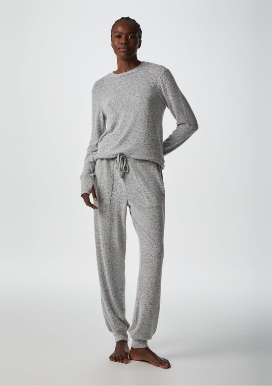 Foto do produto: Pijama Feminino Longo Em Tricô - Cinza