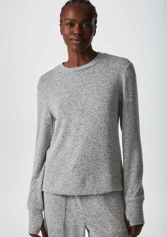 Foto do produto: Pijama Feminino Longo Em Tricô - Cinza