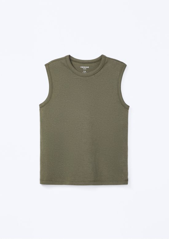 Foto do produto: Regata Básica Infantil Menino Modelagem Tradicional - Verde