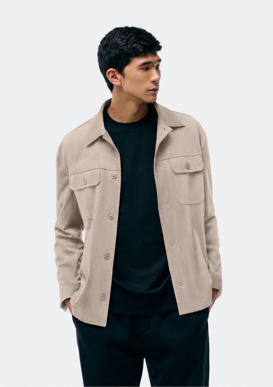 Foto do produto: Jaqueta Masculina Em Suede Leve - Bege