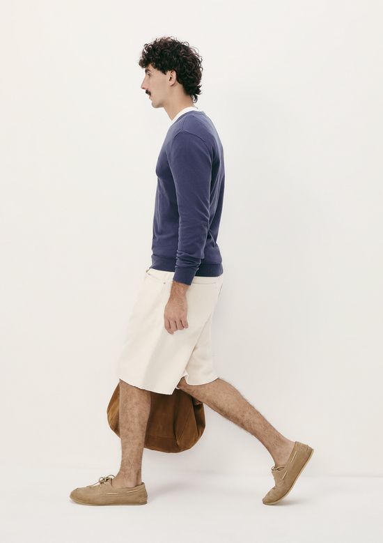 Foto do produto: Suéter Básico Masculino Regular Gola V - Azul