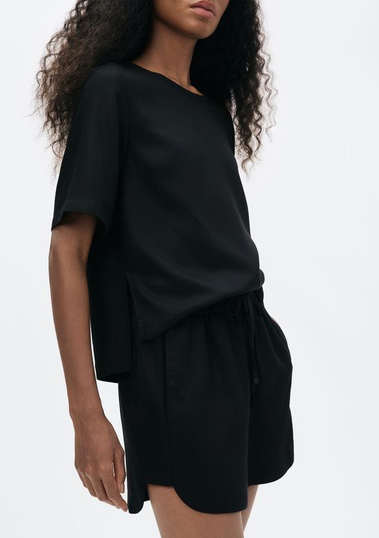 Foto do produto: Shorts Feminino Runner Cintura Média - Preto