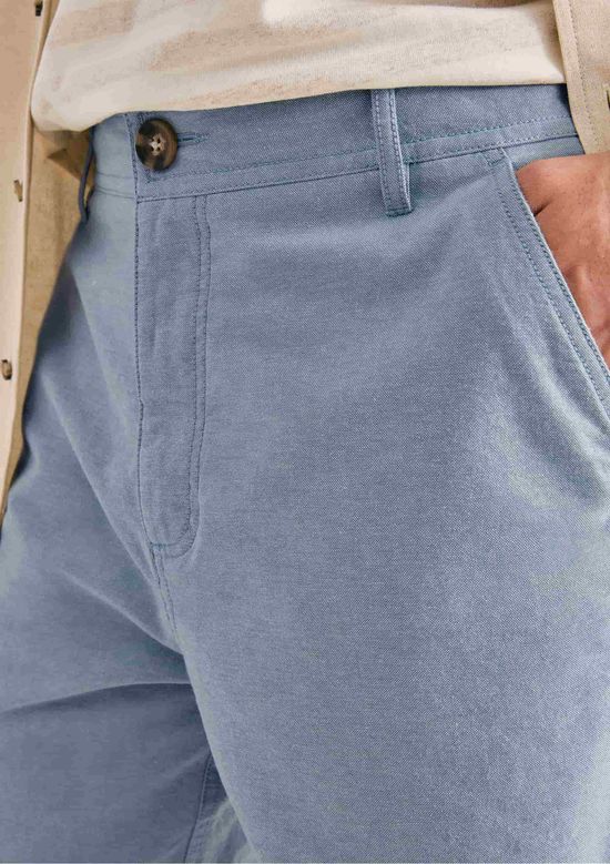 Foto do produto: Bermuda Em Sarja Masculina Chino - Azul
