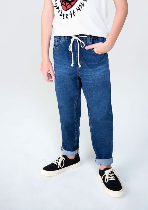 Calça Jeans Infantil Menino Reta - Azul