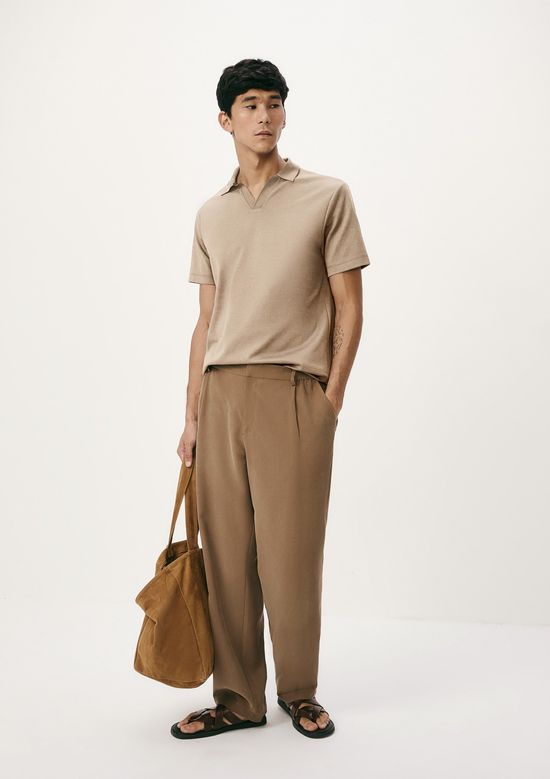 Foto do produto: Camisa Polo Masculina Comfort Manga Curta - Marrom