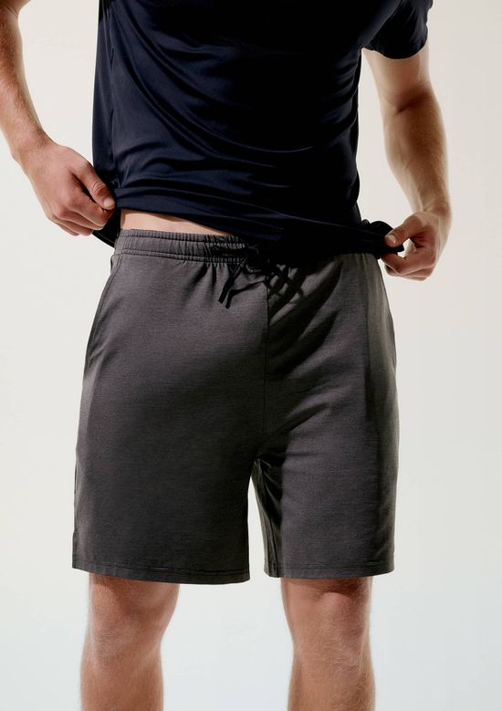 Foto do produto: Bermuda Esportiva Masculina Mescla - Preto