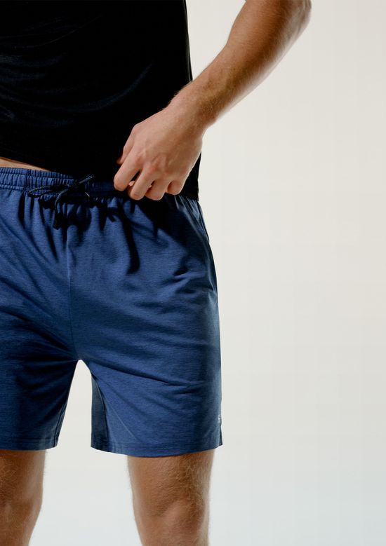 Foto do produto: Bermuda Esportiva Masculina Mescla - Azul