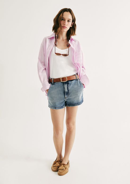 Foto do produto: Shorts Jeans Feminino Cintura Média - Azul