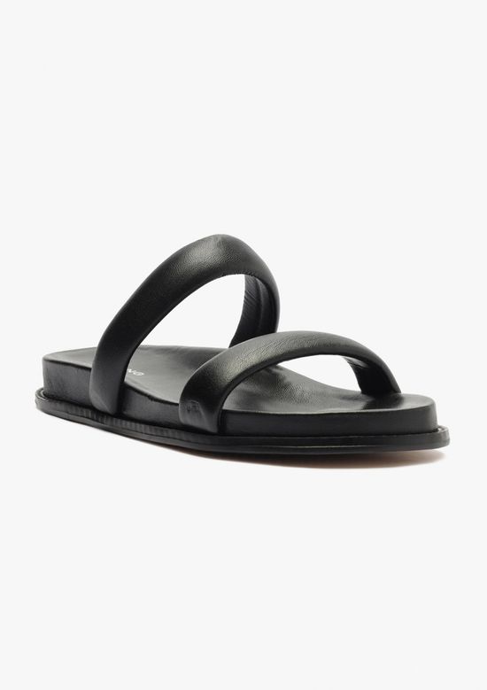 Foto do produto: Sandália Papete Feminina Tira Dupla - Preto