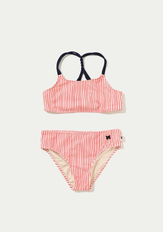 Foto do produto: Conjunto Biquíni Infantil Top Com Alças Duplas - Vermelho