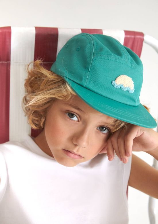 Foto do produto: Boné Infantil Unissex Aba Reta Bordado - Verde