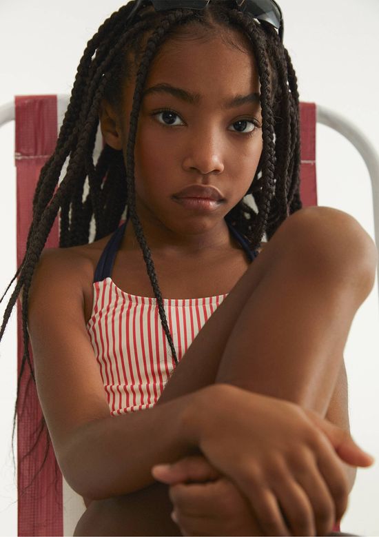 Foto do produto: Conjunto Biquíni Infantil Top Com Alças Duplas - Vermelho